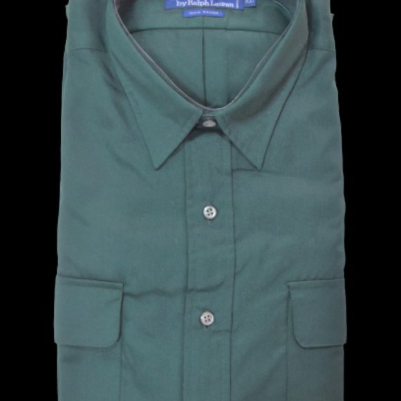 POLO RALPH LAUREN GREEN OXFORD SHIRT XL - Picture 7 of 9